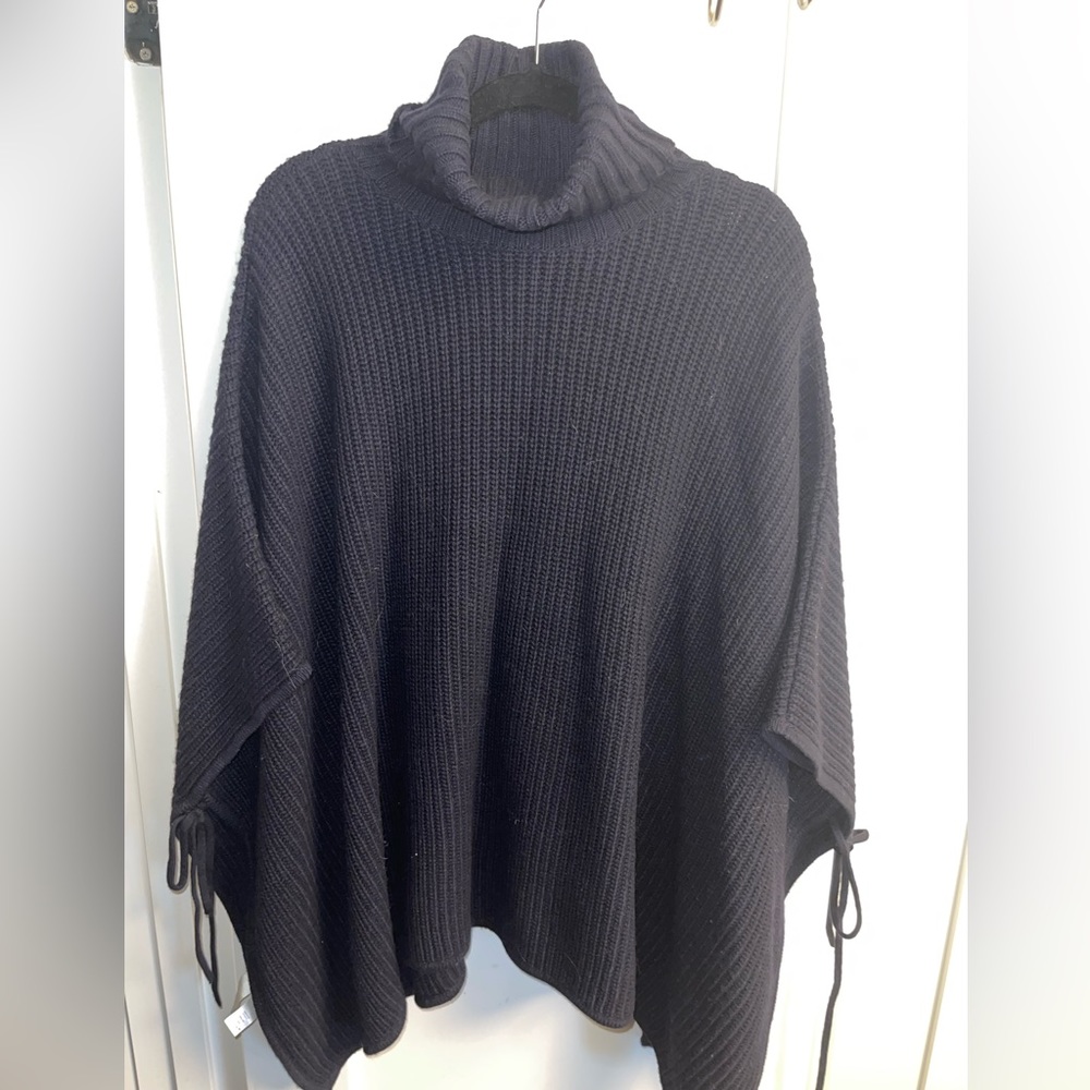 Ann Taylor Loft Turtleneck Poncho Sweater